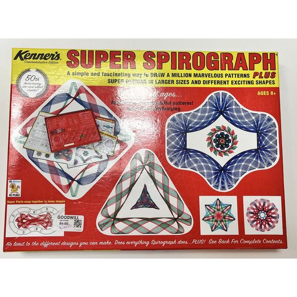 Spirograph Commemorative Edition 50th Anniversary Kenner 3 Pieces Missing SEE - Picture 1 of 4